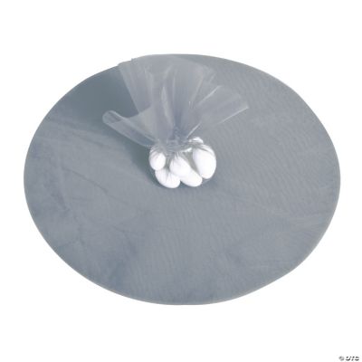 Silver Tulle Circles