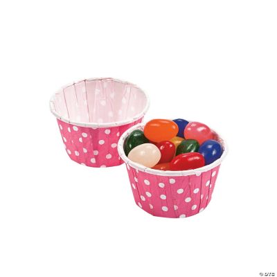 Candy Pink Polka Dot Snack Cups