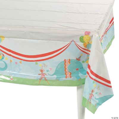 1st Birthday Circus Table Cover