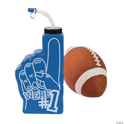 Blue “#1” Finger-Shaped Bottles