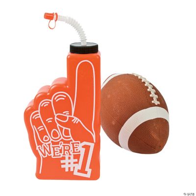 Orange “#1” Finger-Shaped Bottles