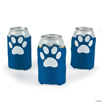 Blue Paw Print Can Covers