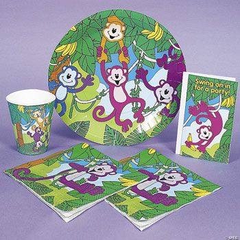 Neon Monkey Tableware