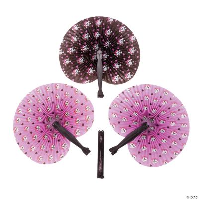 Pink Pirate Girl Folding Fans