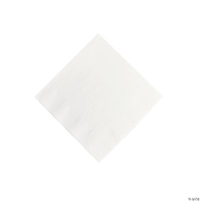 White Beverage Napkins
