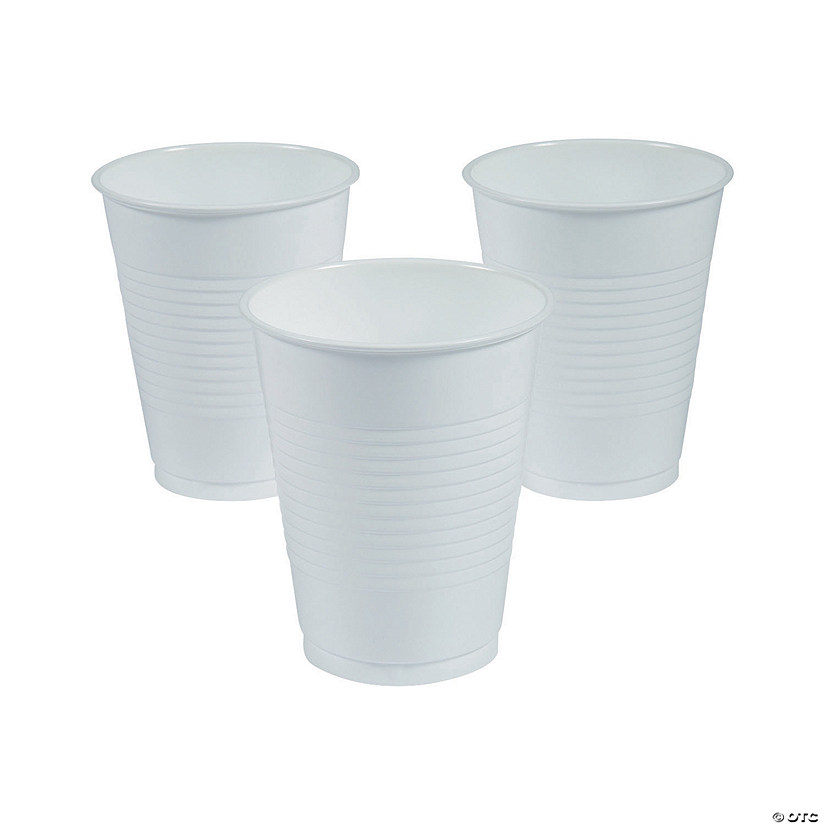 White Plastic Cups