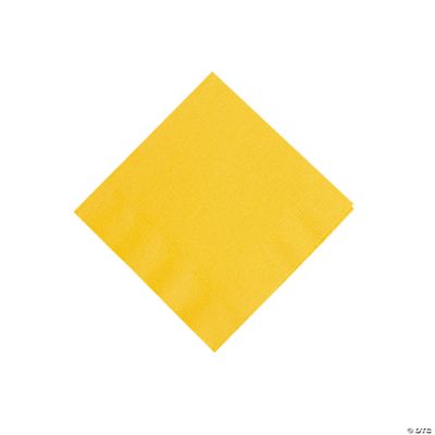 Schoolbus Yellow Beverage Napkins