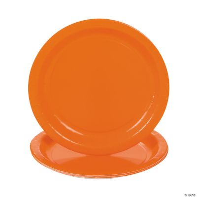 Sunkissed Orange Dessert Plates
