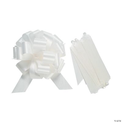 White Wedding Pew Bows
