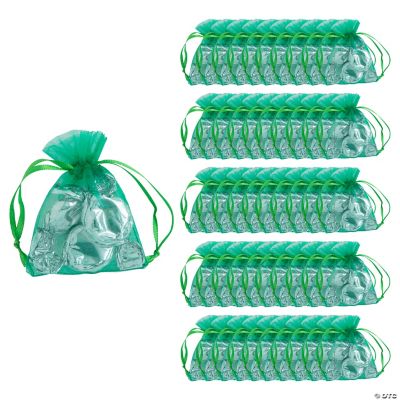 Emerald Mini Drawstring Bags
