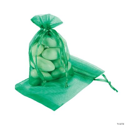 Emerald Mini Drawstring Bags