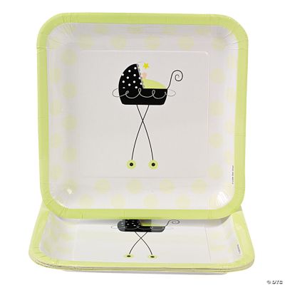 Stroller Fun Square Dinner Plates