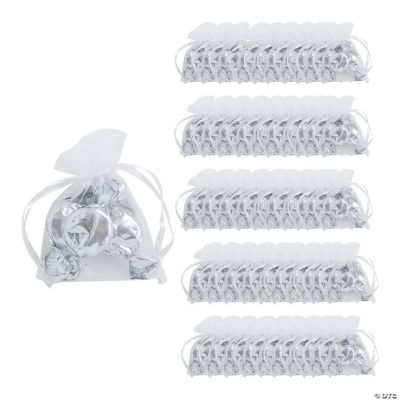 White Mini Drawstring Bags