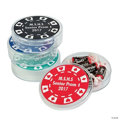 Personalized Round Casino Containers