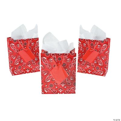 Small Red Bandana Gift Bags
