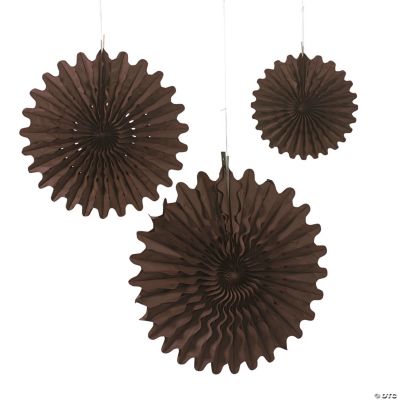 Chocolate Brown Tissue Hanging Fans
