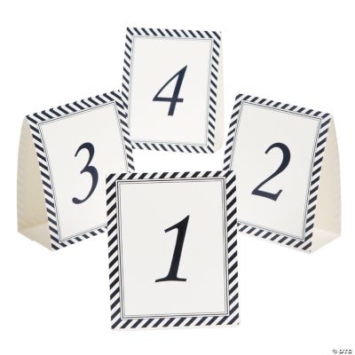 Nautical Wedding Table Tent Cards