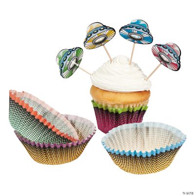 Alien Baking Cups With Picks