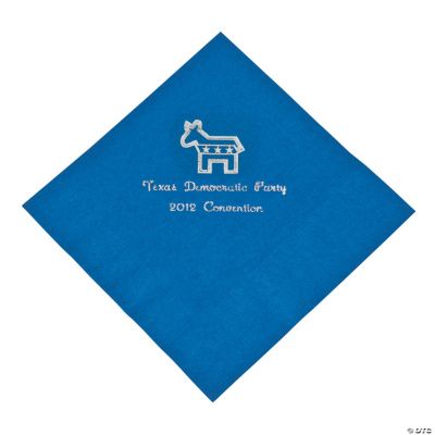 Personalized Democrat Blue Lunch Napkins