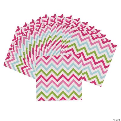 Chevron Pattern Fashion Beverage Napkins