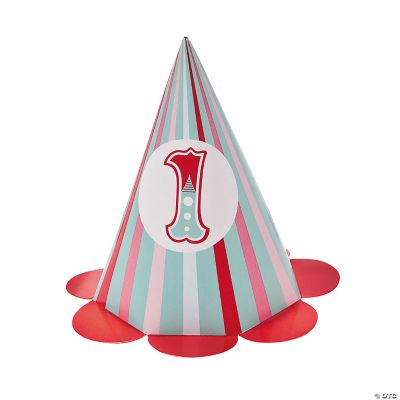 1st Birthday Circus Cone Hats