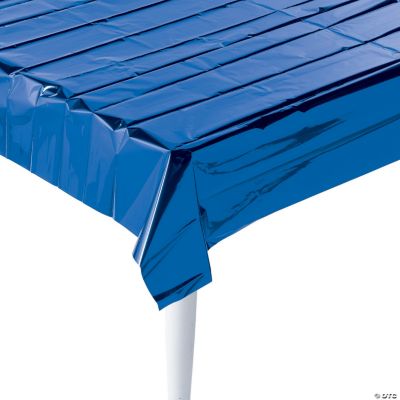 Metallic Blue Table Cover