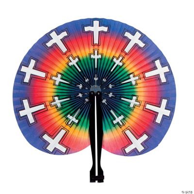 Bright Religious Folding Fans