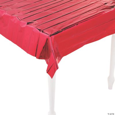 Metallic Red Table Cover