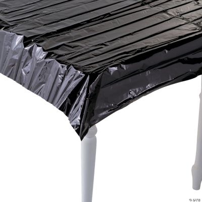 Metallic Black Table Cover