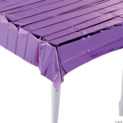 Metallic Purple Foil Tablecloth