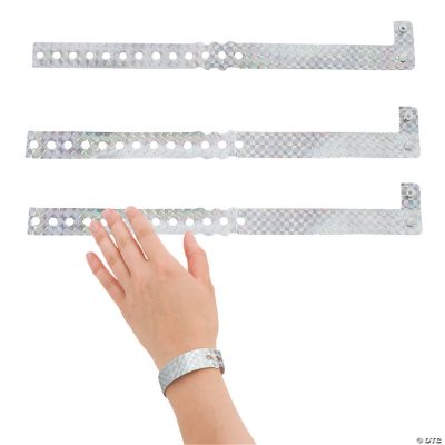 Silver Laser Wristbands