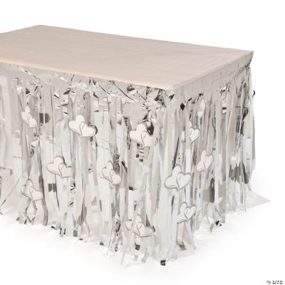 Two Hearts Table Skirt With Cutouts