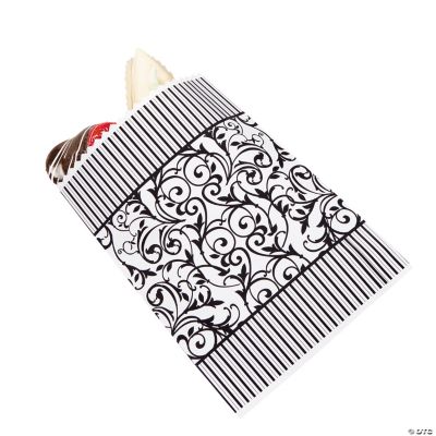 Black & White Wedding Cake Bags