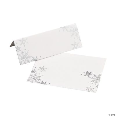 Snowflake Wedding Place Cards