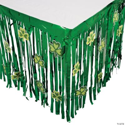 St. Patrick’s Day Table Skirt With Cutouts