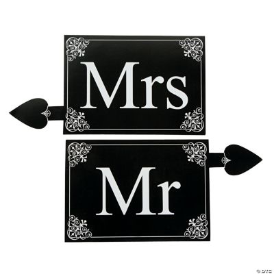“Mr.” & “Mrs.” Prop Signs
