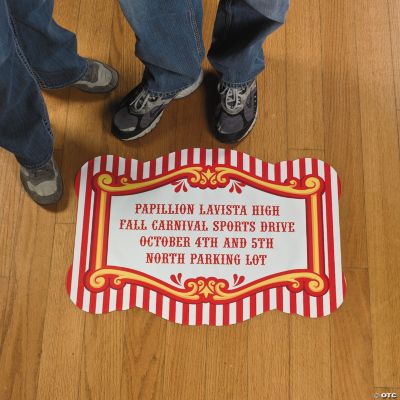 Personalized Carnival Floor Cling