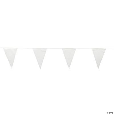 White Pennant Banner