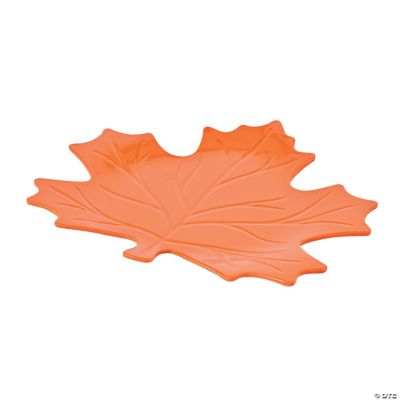 Orange Leaf Plate