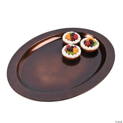 Elegant Brown Fall Oval Platter