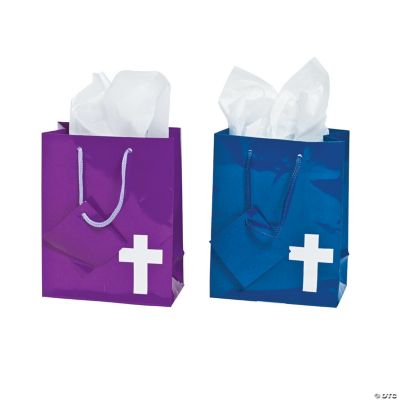 Small Bright Cross Gift Bags