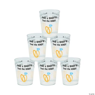 “Took A Shot & Tied The Knot” Shot Glasses