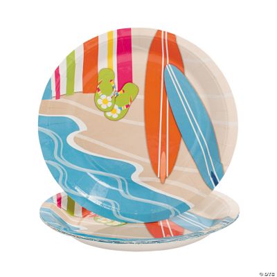 Bright Beach Dessert Plates