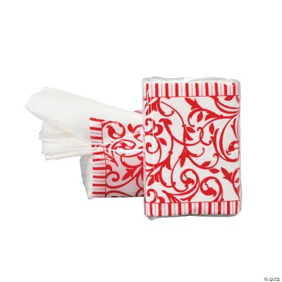 Red Wedding Facial Tissue Packs