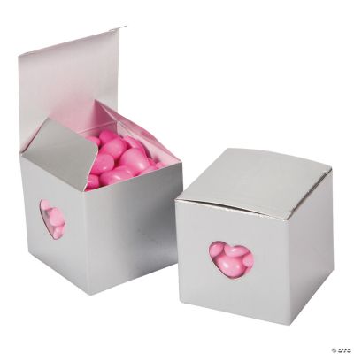 Silver Heart Gift Boxes
