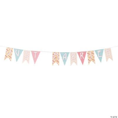 Vintage Collection “Just Married” Pennant Banner