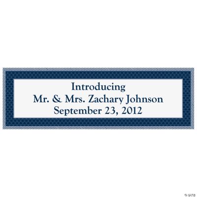 Personalized Medium Nautical Wedding Banner