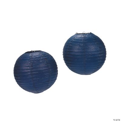 Navy Blue Paper Lanterns