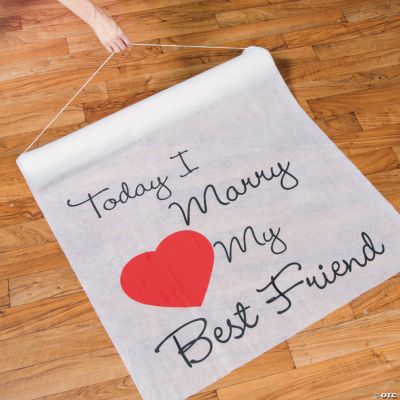 “Today I Marry My Best Friend” Aisle Runner