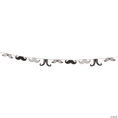 Mustache Party Garland
